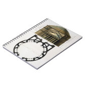 パンテオンの地上計画そして正面、ローマ、から ノートブック (左側)