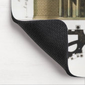 パンテオンの地上計画そして正面、ローマ、から マウスパッド (コーナー)