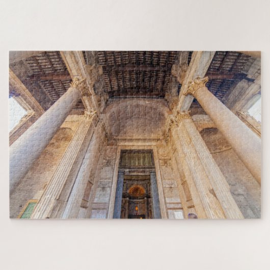 パンテオンの広角ビュー，ローマ，イタリア ジグソーパズル (横)