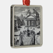 パンテオンの概観の広場のdella Rotonda メタルオーナメント (右)