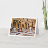 パンテオンの風景、イタリア、ローマ カード (正面)