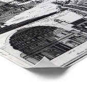 パンテオンを望むピアッツァ・デラ・ロトンダ ポスター (角)