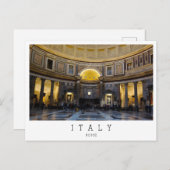 パンテオンインテリア，ローマ，イタリア ポストカード (正面/裏面)