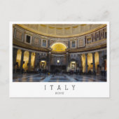 パンテオンインテリア，ローマ，イタリア ポストカード (正面)
