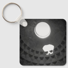 パンテオンライトスカルローマイタリアと手書き キーホルダー