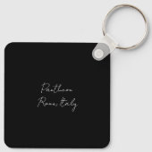 パンテオンライトスカルローマイタリアと手書き キーホルダー (裏面)