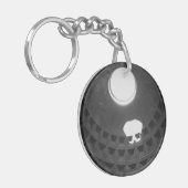 パンテオンライトスカルローマイタリアと手書き キーホルダー (正面左)