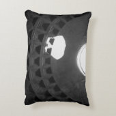 パンテオンライトスカルローマイタリアブラックアンドホワイト アクセントクッション (裏面(縦))