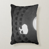 パンテオンライトスカルローマイタリアブラックアンドホワイト アクセントクッション (正面(垂直))