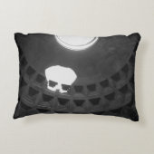 パンテオンライトスカルローマイタリアブラックアンドホワイト アクセントクッション (裏面)