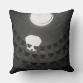 パンテオンライトスカルローマイタリアブラックアンドホワイト クッション (裏面)