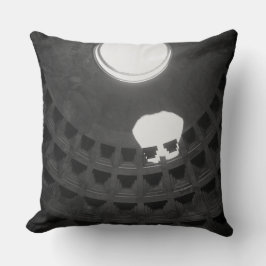 パンテオンライトスカルローマイタリアブラックアンドホワイト クッション