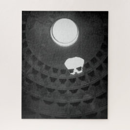 パンテオンライトスカルローマイタリアブラックアンドホワイト ジグソーパズル