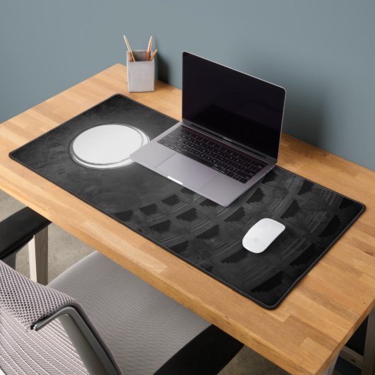 パンテオンライトスカルローマイタリアブラックアンドホワイト デスクマット (オフィス2)