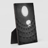 パンテオンライトスカルローマイタリアブラックアンドホワイト フォトプラーク (側面)