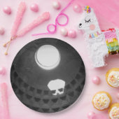 パンテオンライトスカルローマイタリアブラックアンドホワイト ペーパープレート (パーティー)