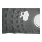 パンテオンライトスカルローマイタリアブラックアンドホワイト 枕カバー (正面左)