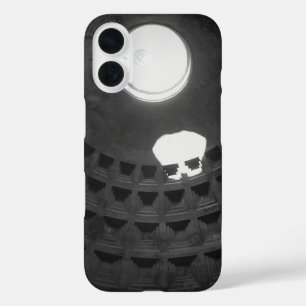 パンテオンライトスカルローマイタリアブラックアンドホワイト iPhone 16ケース