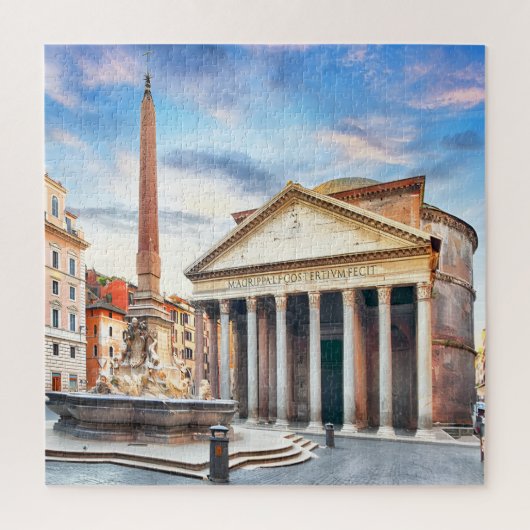 パンテオンローマイタリアヴィンテージヨーロッパ旅行 ジグソーパズル (縦)