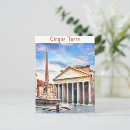 パンテオンローマイタリアヴィンテージヨーロッパ旅行 ポストカード (スタンド正面)