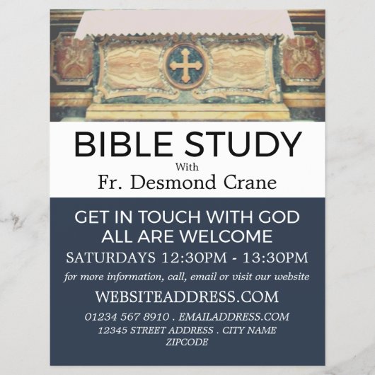 パンテオン祭壇、ローマ、キリスト教聖書教室 チラシ (正面)