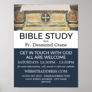 パンテオン祭壇，ローマ，キリスト教聖書教室 ポスター