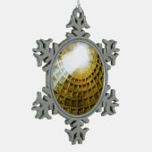 パンテオン スノーフレークピューターオーナメント (左)