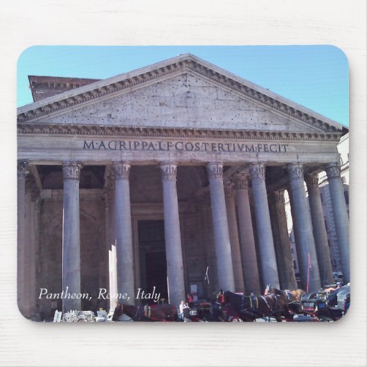 パンテオン、ローマ、イタリア マウスパッド (正面)