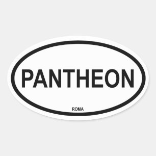 パンテオン 楕円形シール