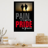 パンテンポラリプライドフォーエバーやる気を起こさせるランニング ポスター (キッチン)