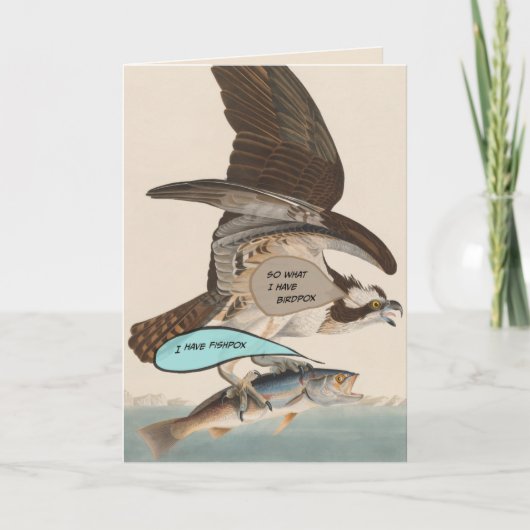 パンデミックおもしろい誕生日カード水痘vs水痘! カード (正面)