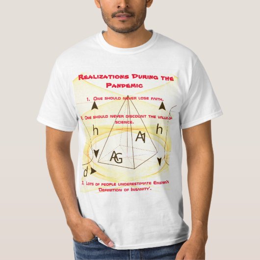 パンデミックでの気づき Tシャツ (正面)
