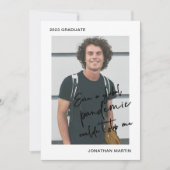 パンデミックでも写真1枚の卒業パーティー 招待状 (正面)