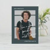 パンデミックなワンフォトブルー卒業式パーティーも 招待状 (スタンド正面)