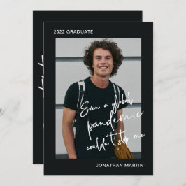 パンデミックな一写真卒業パーティーでも 招待状