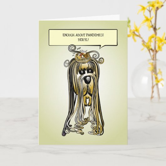 パンデミックのカスタマイズ可能おもしろカード カード (黄色い花)