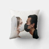 パンデミックの記念結婚した物としてのブルゴーニュ写真 クッション (裏面)