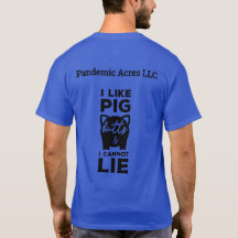 パンデミックエイカーズブタお尻大人Tシャツ