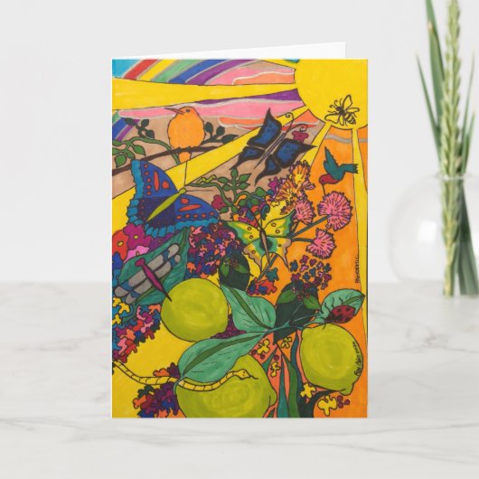 パンデミックガーデン – 折りたたみノートカード7 X 5 ノートカード (正面)