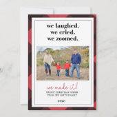 パンデミッククリスマスカード、ズームクリスマスカード 招待状 (正面)