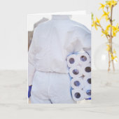 パンデミックトイレ紙ハズマ誕生日カおもしろいード カード (黄色い花)