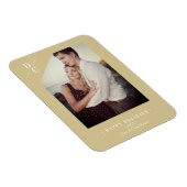 パンデミックモダン金ゴールドハッピーホリデーカスタム写真 マグネット (右側)