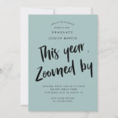 パンデミック卒業写真パーティー招待状 招待状 (正面)