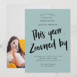 パンデミック卒業写真パーティー招待状 招待状