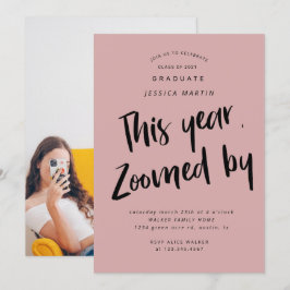 パンデミック卒業写真パーティー招待状 招待状