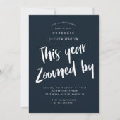 パンデミック卒業写真パーティー招待状 招待状 (正面)