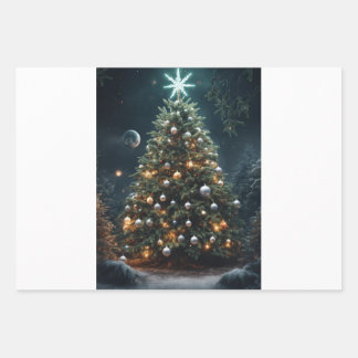 「パンデミック危機：2023年のクリスマスを待ち望む」 ラッピングペーパーシート