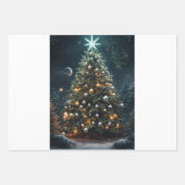 「パンデミック危機:2023年のクリスマスを待ち望む」 ラッピングペーパーシート (正面)