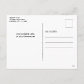 パンデミック新年イブ検疫犬 シーズンポストカード (裏面)