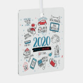 パンデミック活動記念2020年クリスマス メタルオーナメント (正面右)